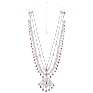Conjunto de Joyería Nupcial de Perlas y Diamantes Americanos para Mujer - Product Image 2