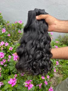 ผมแท้จากอินเดีย 100% แบบดิบ ไม่ผ่านการแปรรูป สีดำธรรมชาติ เรียงเกล็ดผมอย่างเป็นระเบียบ สำหรับต่อผม - Product Image 3