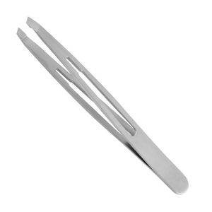 Stainless Steel Slanted Tip Multi Functional <b>Curler</b> Eye Eyelash <b>Eyebrow</b> Tweezers - Product Image 3