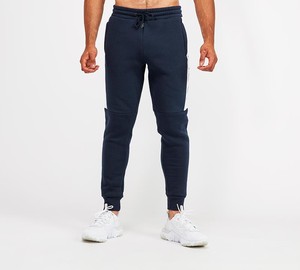 Conjunto Deportivo Informal para Hombre, con Capucha, en Azul Marino y Blanco, Pantalones Largos, Transpirable, de Algodón, para Otoño - Product Image 4