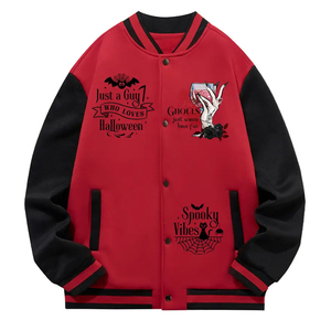 Chaqueta Varsity para Hombre, Estilo Grueso, con Bordado Gráfico, Parches, Estilo Vintage, Streetwear, Hip Hop, Chaqueta Bomber Unisex - Product Image 1
