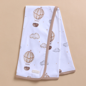 ผ้าห่มใยไผ่ออร์แกนิคคุณภาพพรีเมียมผสมอีลาสเทน - ลายบอลลูนป๊อป - Product Image 2