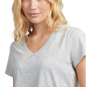 T-shirt oversize pour femme, coupe ample, en coton, manches courtes, décontracté, été, avec logo personnalisé, vente en gros, t-shirt tendance - Product Image 4