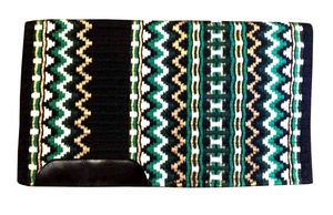 Couverture de selle de cheval western haut de gamme, faite à la main en laine, pour le travail du bétail, la performance équestre et la pratique du ranch. - Product Image 2