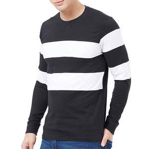 T-shirt de sport décontracté pour homme, tricoté, à manches longues, respirant, pour l'été, fitness et entraînement, coupe classique, haut de sport élastique, imprimé uni - Product Image 5