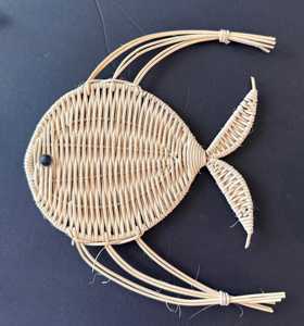 Vietnam Handmade Woven Rattan Fish <b>Wall</b> <b>Decor</b> Natural <b>Wicker</b> Coastal Nautical Boho Beach Style Home Decoration Supplier - Product Image 3