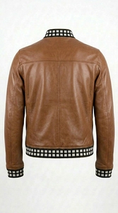 Veste en similicuir moderne pour homme – Vêtement d'extérieur décontracté et élégant avec fermeture éclair – Idéale pour l'hiver et le streetwear – Qualité export pour les acheteurs en gros - Product Image 4