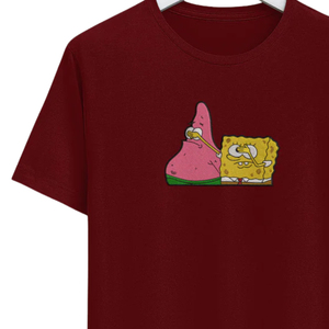 T-shirt personnalisé brodé, design de personnage amusant, unisexe, streetwear, coton de haute qualité, mode décontractée, usine OEM ODM - Product Image 4