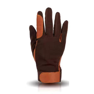 AINAS INDUSTRIES AI-RG-03 Gants d'équitation unisexes personnalisés en cuir avec doublure polaire douce et revers en sergé – Fournisseur pakistanais – Hiver - Product Image 2