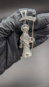 Pendentif Croix de Jésus Iced Out en Argent Sterling 925 avec Moissanite Diamant Rond Taillé VVS, Luxe Hip Hop Religieux - Product Image 5