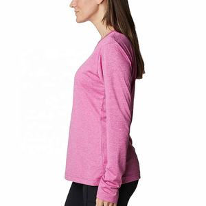 Camisetas de Manga Larga Tejidas Ecológicas para Mujer, de Alta Calidad, Secado Rápido, Antiarrugas, de Poliéster, para Verano, Nueva Moda - Product Image 2