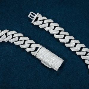 Cadena Cubana de Plata 925 con Baño de Rodio para Hombre, Collar Estilo Hip Hop para Uso Diario - Product Image 4