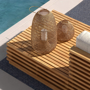 Lámpara de Ratán Tejida a Mano, Materiales Naturales Rústicos, Diseño Elegante, Lámpara Decorativa Ecológica para Decoración del Hogar, Arte Bohemio - Product Image 4