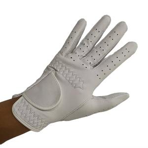 Gants de golf confortables antidérapants à doigts entiers avec sangle de poignet réglable en cuir Cabretta, gants de sport unisexes pour hommes et femmes - Product Image 1