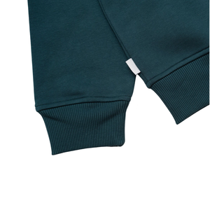 Sudadera Deportiva para Hombre GYM Active, Color Verde Azulado Oscuro, Cuello Redondo, Forro Polar, Logotipo Bordado, Corte Regular, Secado Rápido, Transpirable, para Invierno - Product Image 5
