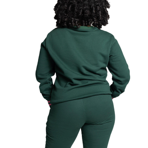   Conjunto Deportivo Verde para Mujer, Dos Piezas, Sudadera Informal y Pantalones Deportivos, Conjunto para Descansar, Ropa Deportiva Cómoda - Product Image 5