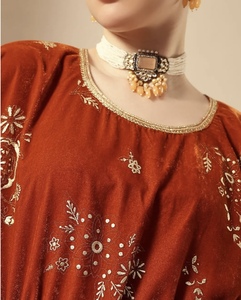 Beautiful New Handmade Flared Dubai <b>Kaftan</b> Traditional Islamic Women's Saudi Arabian Abaya Spring Polyester Breathable Midi V - Product Image 2