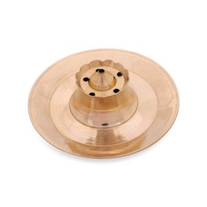 Brass Incense Burner with Scalloped Edge Hand Made Aromatic Censer for Spiritual Use - Product Image 1