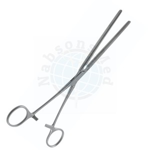Pinza Intestinal NABSONS MED, Pinza para Esponjas de Acero Inoxidable Personalizada, Instrumento Quirúrgico Urológico Manual Reutilizable, CE ISO OEM - Product Image 1