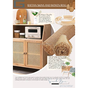 Raw 5mm Flat <b>Rattan</b> Wicker Material Core for Woven <b>Table</b> <b>and</b> <b>Chair</b> Furniture Crafting for Wicker Crafts - Product Image 2