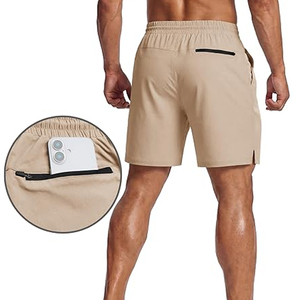 Pantalones Cortos de Algodón para Hombre, Cintura Elástica con Cordón, Lisos, Casuales, de Verano, con Logotipo Personalizado, Marca Privada, al por Mayor - Product Image 4