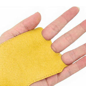 Guantes de Cuero para Gimnasia y Levantamiento de Pesas, Suaves, Antideslizantes, Transpirables, con 3 Orificios, de Cuero Genuino, Unisex, para Entrenamiento - Product Image 4