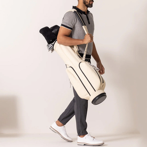 กระเป๋ากอล์ฟหนังขายดีที่สุด ลดราคา กระเป๋ากอล์ฟหนังสุดหรูรุ่นใหม่ล่าสุด ความจุเยอะ สีพื้น - Product Image 2