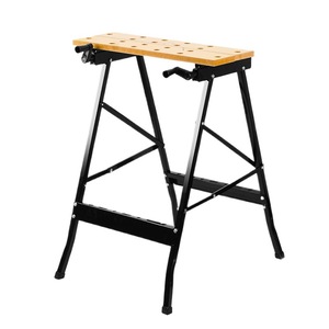 Banc de travail multifonctionnel portable 5-en-1 pour le travail du bois et la rénovation avec alimentation électrique et porte-outils - Product Image 5