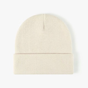 Gorro Unisex Marrón, 100% Acrílico, Invierno, Casual, Color Sólido, Tejido Plano, para Exteriores, Adultos, 58-60CM de Circunferencia de Cabeza - Product Image 3
