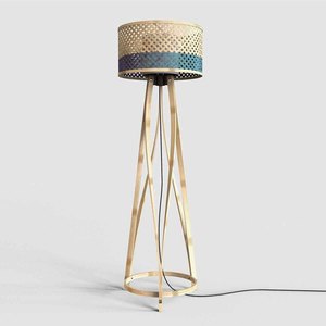 Fournisseur de lampes sur pied en bambou tressé à la main, prix compétitif, haute qualité, style moderne. - Product Image 6