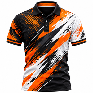 T-shirts de sport décontractés tricotés personnalisés par sublimation pour hommes, respirants, anti-humidité, haute performance, OEM/ODM - Product Image 4