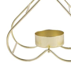 Portavelas en forma de corazón, candelabro de metal, soporte para velas de mesa, decoración romántica para el hogar, centro de mesa para bodas, regalo - Product Image 3