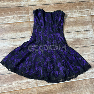 Vestido Corsé de Satén de Primera Calidad para Mujer con Superposición de Encaje |   Fabricante de Vestidos Corset para Moda y Fiestas - Product Image 2