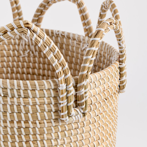 Panier de rangement en jonc de mer naturel tressé, best-seller, pour salle de bain, idéal pour les couvertures, en provenance du Vietnam - Product Image 4