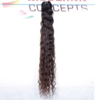 Extensions de cheveux humains indiens naturels bouclés, cuticules alignées, 100% cheveux vierges Remy, longueur 10"-32", double trame cousue à la machine, emballage polybag