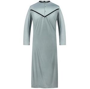 Robe longue pour homme, couleur blanche, marque privée, confortable et respirante, pour la mode islamique, Jubbah Thobes, à prix avantageux. - Product Image 6