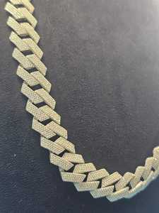 Cuban Link Chain <b>Necklace</b> 925 Silver Moissanite Diamond Iced Out Hip Hop Chain Unisex Luxury Bling <b>Statement</b> Jewelry - Product Image 4