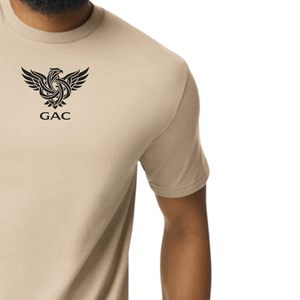 Camiseta de Hombre, Cuello Redondo, Algodón Jersey, Color Beige, Manga Corta, Corte Regular, Suave, Transpirable, Informal, Verano, Uso Diario, con Logo, Básica - Product Image 3