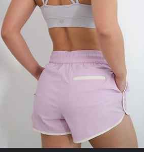 Novedad de verano, pantalones cortos deportivos para mujer, ajustados de talla grande, cintura media, para correr, transpirables, lavado de colores BD - Product Image 3