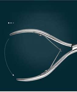 New Stainless Steel Curved Blade Cuticle Nippers for Finger Manicure Pedicure Art Nail Ingrown Nail Care Wholesale ANAAIF - Product Image 4