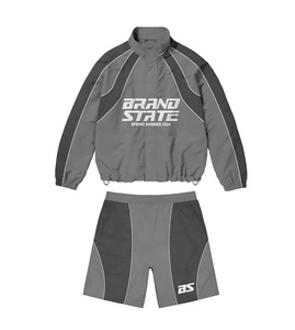 Conjunto corto cortavientos personalizado al por mayor, conjunto de verano de moda para hombre, sudadera con capucha de manga larga y pantalones cortos a juego, conjuntos cortos de gimnasio - Product Image 6