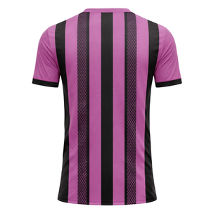 Maillot de football rayé rose et noir respirant, anti-humidité, pour entraînement sportif, uniforme d'équipe homme/femme - Product Image 3