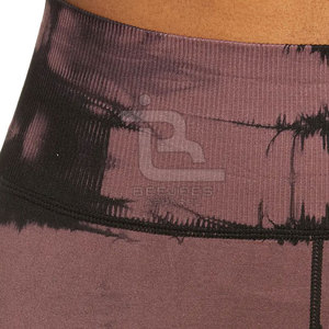 Leggings de yoga de bonne qualité, taille élastique, logo personnalisé, prix bas, vente en ligne. - Product Image 5