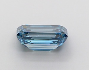 Diamant de laboratoire bleu vif taille émeraude de 1,58 carat, clarté VS1, polissage excellent, pierre précieuse CVD de qualité supérieure pour bijoux sur mesure - Product Image 2
