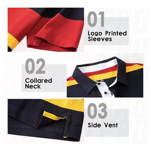 Camisas Polo de Hombre Nuevas de Fábrica al por Mayor, de Alta Calidad, de Algodón, Manga Larga, Bordado 3D, Camiseta de Rugby, Ropa Deportiva - Product Image 2