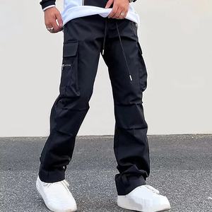 Streetwear Hombres Transpirable Hip Hop Ski Cargo Pantalones sueltos de pierna ancha Múltiples bolsillos para exteriores - Product Image 5