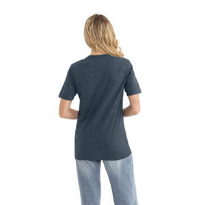 NEXT Level เสื้อยืดสีดำและสีฟ้าสำหรับผู้ชายเสื้อยืดใส่สบายคอแต่งเทปหนัก - Product Image 5