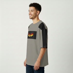 Camiseta de Manga Corta Extra Grande para Hombre, Nueva Colección 2026, con Logotipo, Ribete en Contraste, Diseño Casual de Cuello Redondo y Venta en Línea - Product Image 3