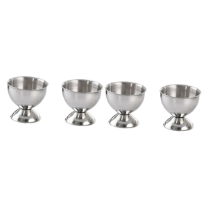 Porte-œufs en fil d'acier inoxydable décoré, design spirale, finition argentée, pour la cuisine et le petit-déjeuner, à prix avantageux. - Product Image 6