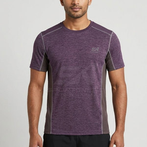 T-shirt de sport premium pour homme, en matière légère et respirante, adapté au fitness, à la course à pied et aux sports de gym. - Product Image 3